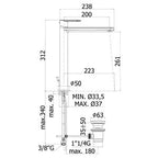 Miscelatore lavabo alto Paffoni Candy CA081