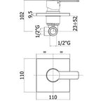 Paffoni Red miscelatore lavabo c/scarico