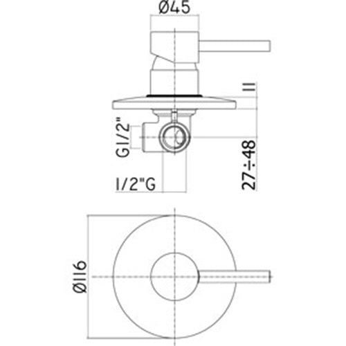 Paffoni Stick miscelatore lavabo c/scarico