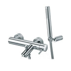 Miscelatore vasca Paffoni Light ottone cromo completo di doccetta duplex