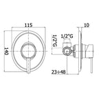 Miscelatore doccia Paffoni Berry con scarico