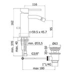 Paffoni Light miscelatore lavabo c/scarico