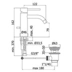 Paffoni Light miscelatore lavabo c/scarico