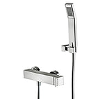 Miscelatore doccia Paffoni Effe ottone cromato lucido completo di set doccia