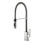 Miscelatore lavello Professional Paffoni Effe con doccia in ABS a doppio getto