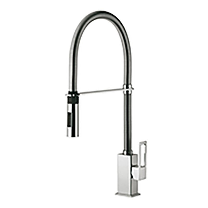 Miscelatore lavello Professional Paffoni Effe con doccia in ABS a doppio getto