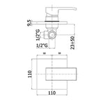 Paffoni mod. LEVEL Miscelatore incasso Doccia