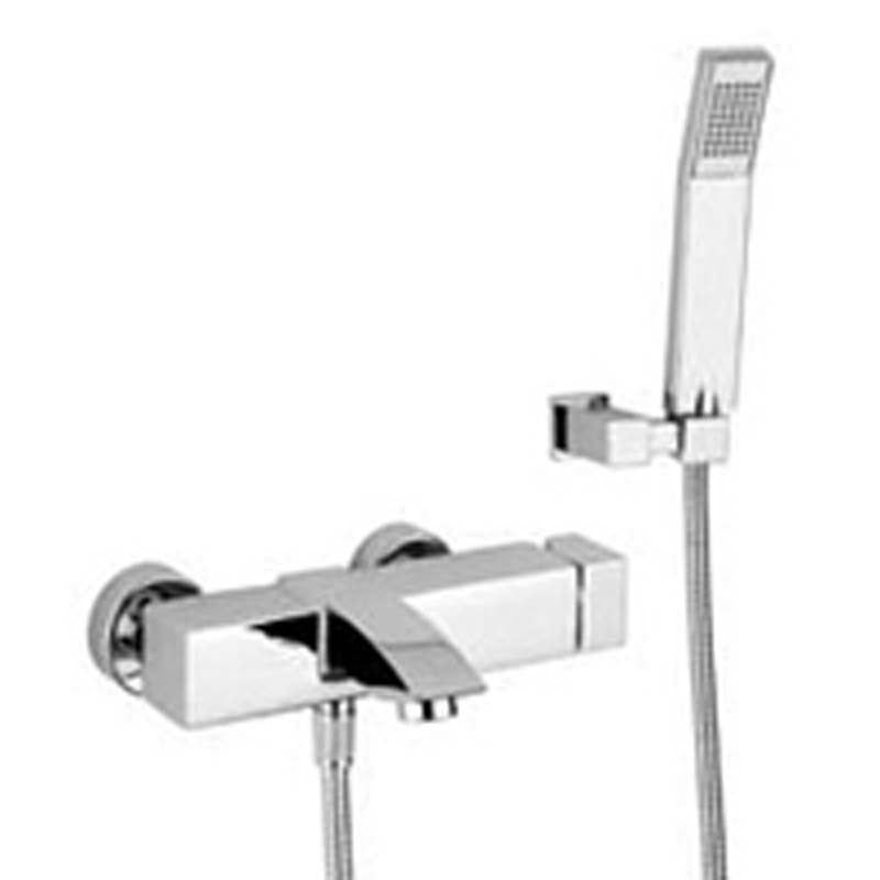 Miscelatore vasca con set doccia Paffoni Level art. LEC023CR