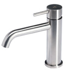 Miscelatore monocomando  per lavabo da bagno in acciaio Inox Satinato senza scarico collezione Nilo di Tubico