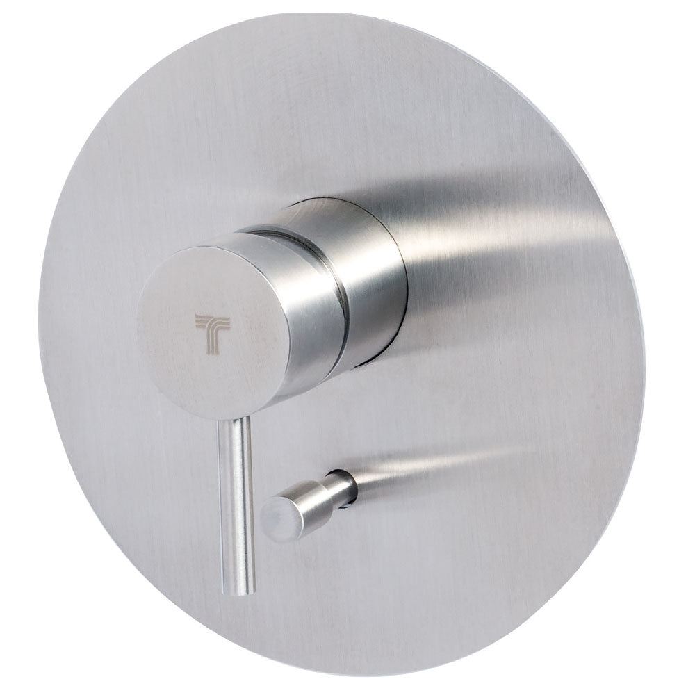 Miscelatore monocomando doccia incasso con deviatore a 2 vie in acciaio Inox Satinato collezione Nilo di Tubico