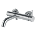 Miscelatore monocomando vasca esterno in acciaio Inox Satinato collezione Nilo di Tubico