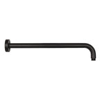Set soffione doccia con braccio tondo e miscelatore con set doccia quadro in nero opaco Paffoni