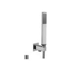 Set Soffione doccia Level e doccia tonda con miscelatore termostato e set duplex doccia in acciaio spazzolato Paffoni