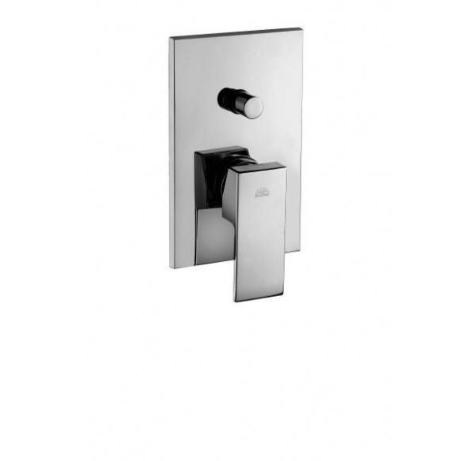 Set soffione doccia quadrato e braccio doccia quadrato con miscelatore incasso Elle e set duplex doccia Cromo Paffoni