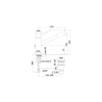 Miscelatore lavabo prolungato monocomando serie Birillo modello BI085CR cromoto Paffoni