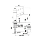 Miscelatore bidet monocomando senza Scarico serie Birillo modello BI131CR cromato Paffoni