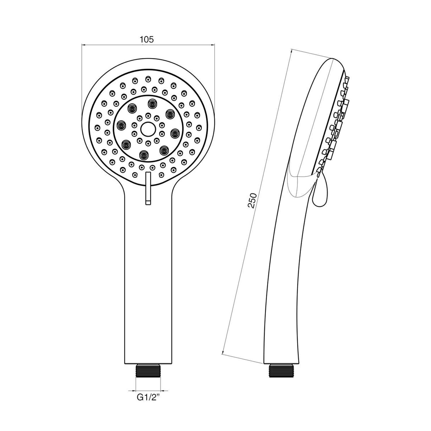 Doccia idromassaggio Topazio anticalcare abs con 5 funzioni con box