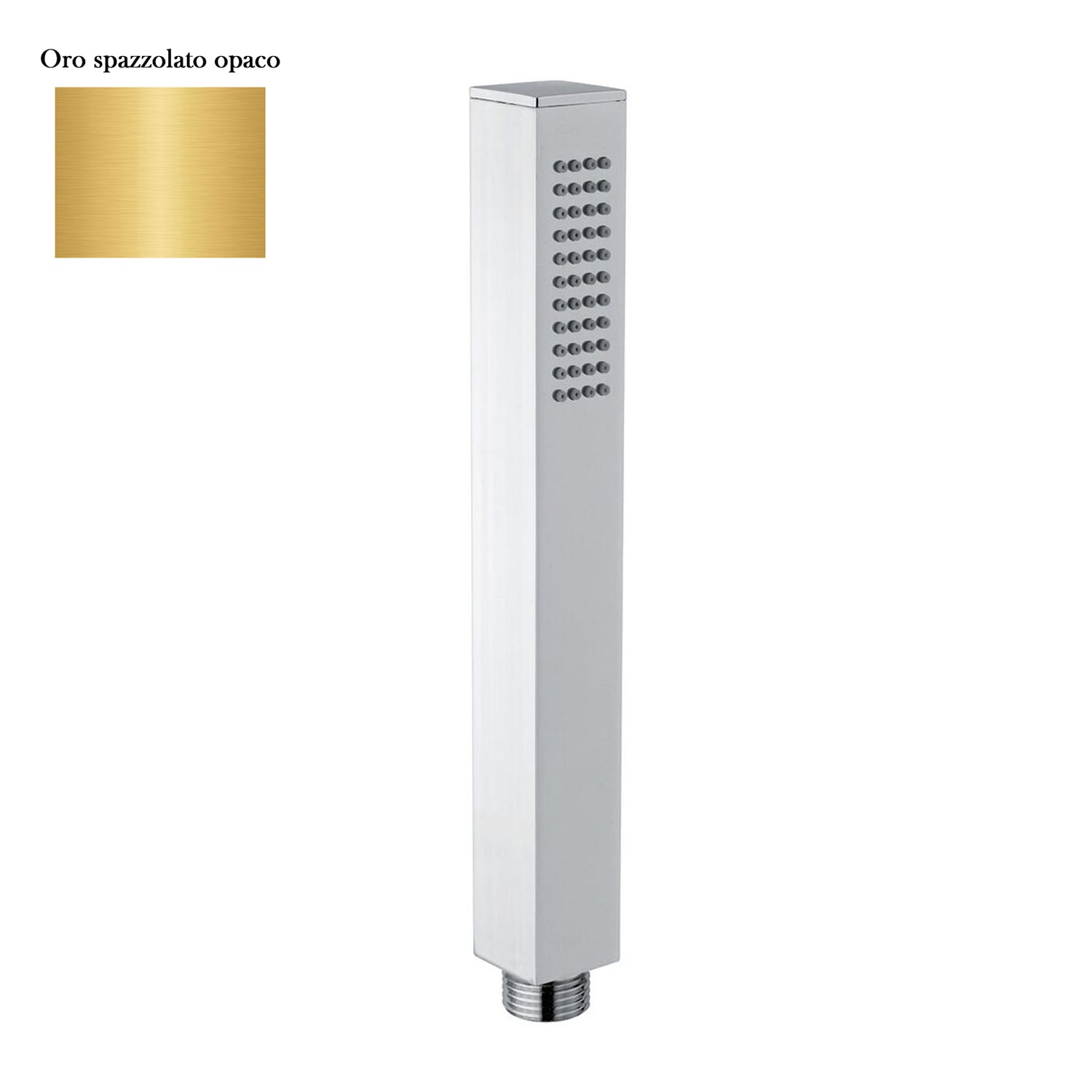 Doccia Glamour monogetto in ottone anticalcare oro spazzolato