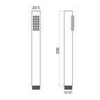 Doccia Artist monogetto in ottone anticalcare oro spazzolato