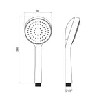 Doccia Alisso monogetto in abs anticalcare bag