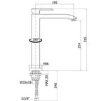 Miscelatore Lavello con corpo orientabile serie Level di Paffoni cromato