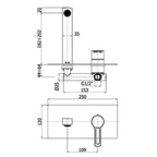 Miscelatore lavabo incasso Paffoni Ringo con flessibili di collegamento