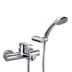 Miscelatore vasca ottone cromato Paffoni Sly con set doccia