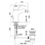 Miscelatore bidet Paffoni Flavia completo di scarico