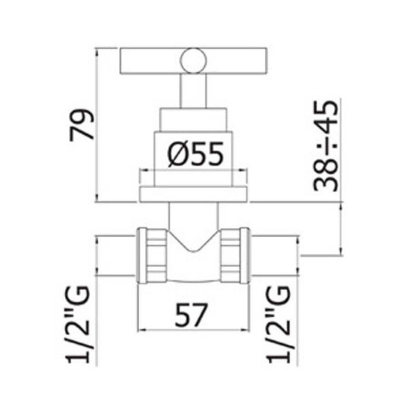 Paffoni mod. QUATTRO Coppia di Rubinetti per doccia