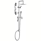 Colonna doccia Paffoni Syncro Plus supporto scorrevole quadrato