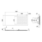 Soffione doccia Paffoni Slim in metallo cromato anticalcare