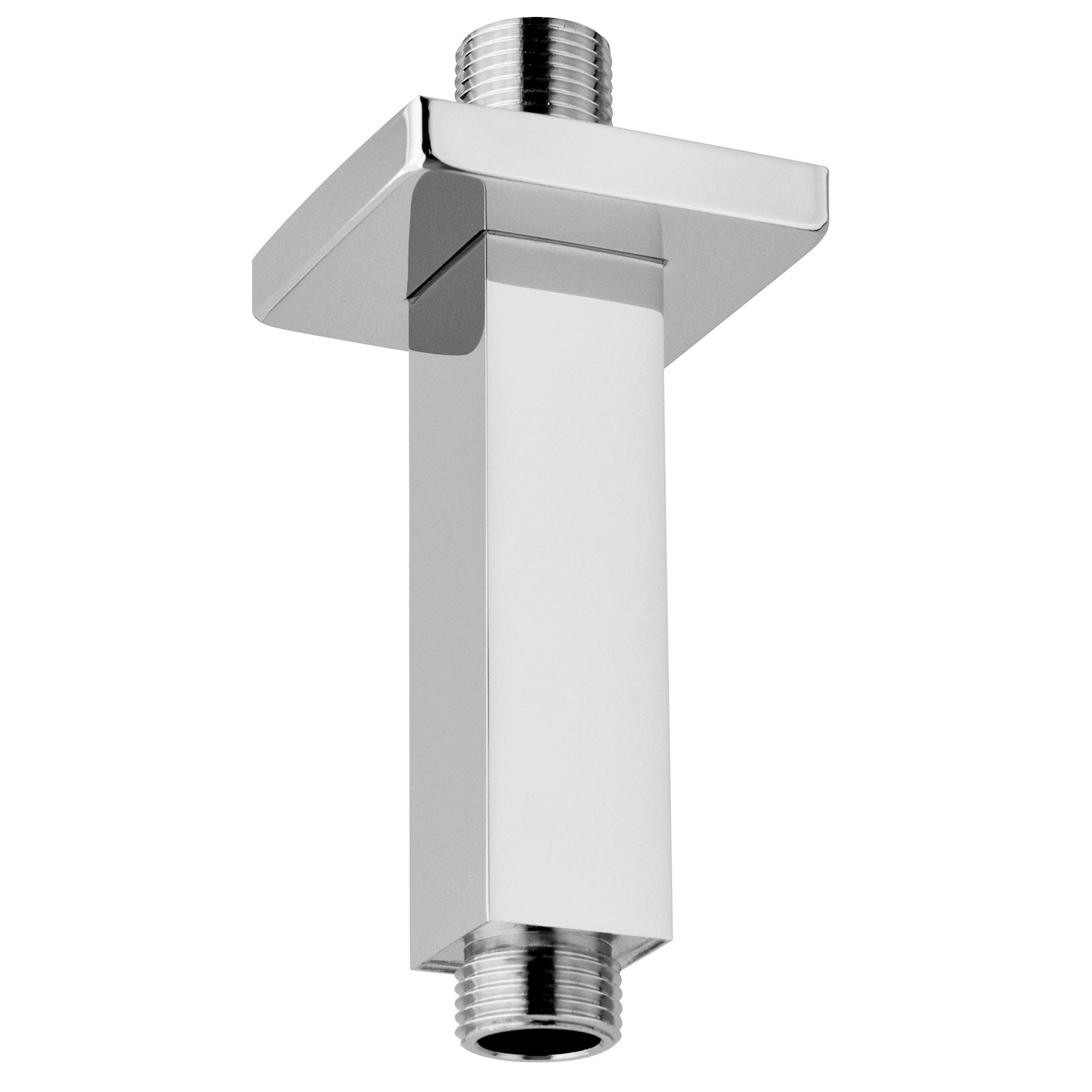 Braccio doccia cromato a soffitto Paffoni design quadrato