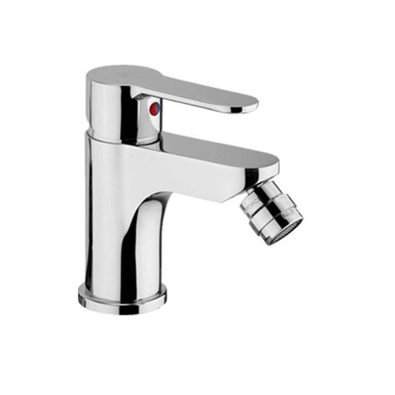 Miscelatore bidet Paffoni Blu ottone cromo lucido completo di piletta di scarico