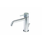 Rubinetto miscelatore Lavabo con scarico  in acciaio inox Finitura Spazzolata con Maniglia colore Roccia Tubico Colorado