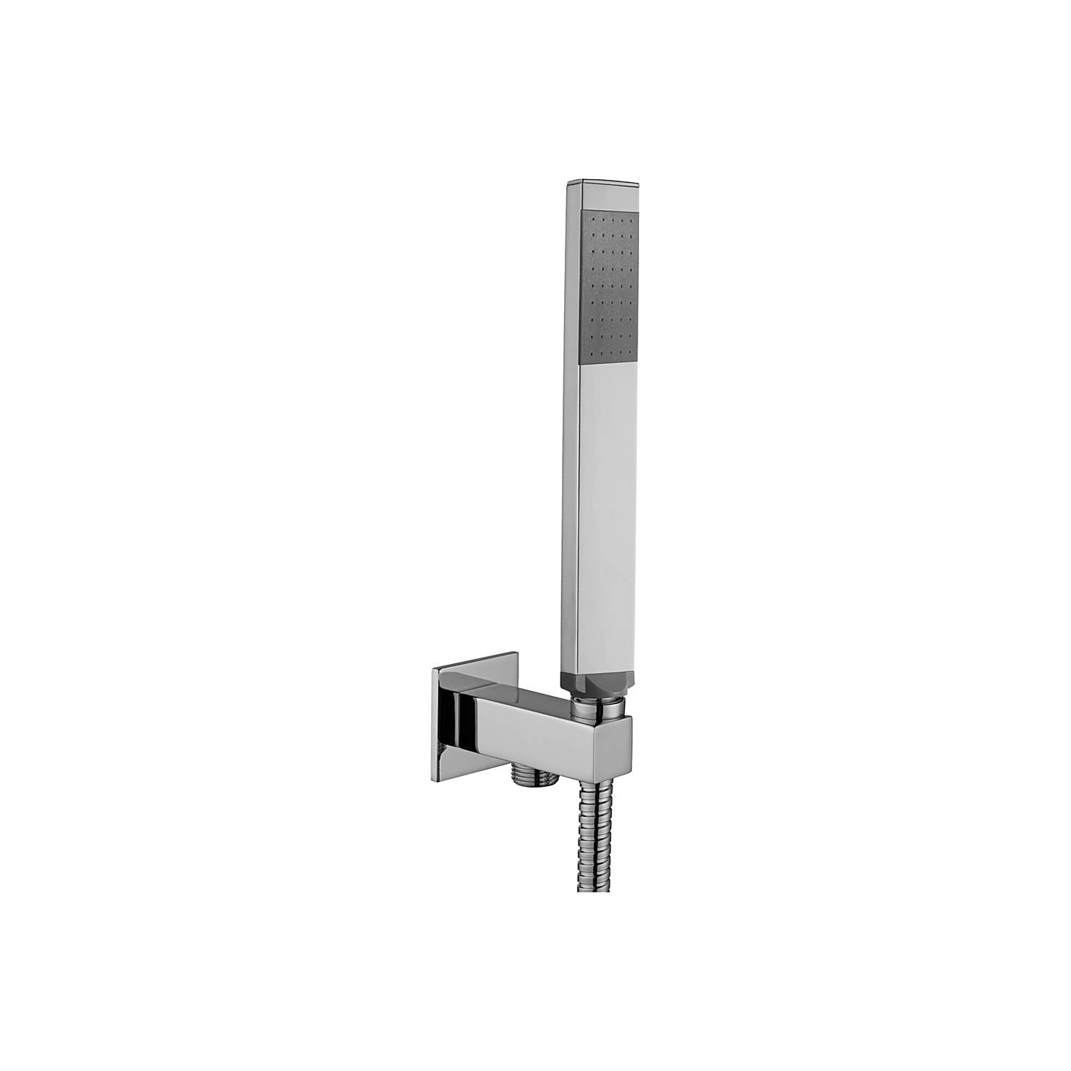 Set soffione doccia quadrato e braccio doccia quadrato con miscelatore incasso tango e set duplex doccia Cromo Paffoni