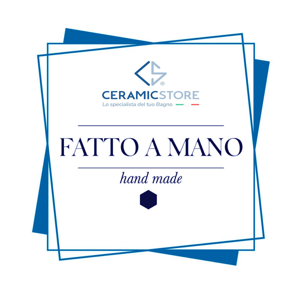 Rubinetto miscelatore Lavabo Alto senza scarico  in acciaio inox Finitura Spazzolata con Maniglia colore Carbone Tubico Colorado