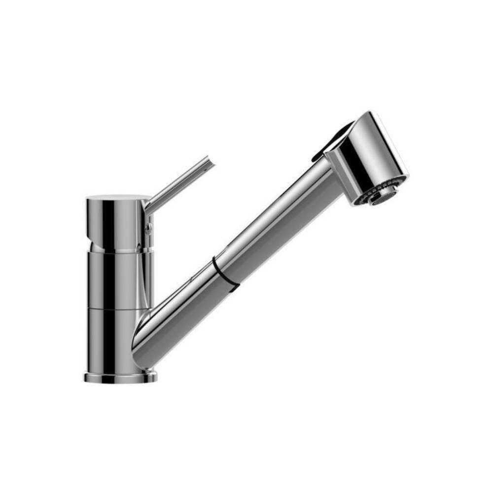 Miscelatore lavello monoforo con canna orientabile serie Birillo modello BI183CR-RED cromato Paffoni