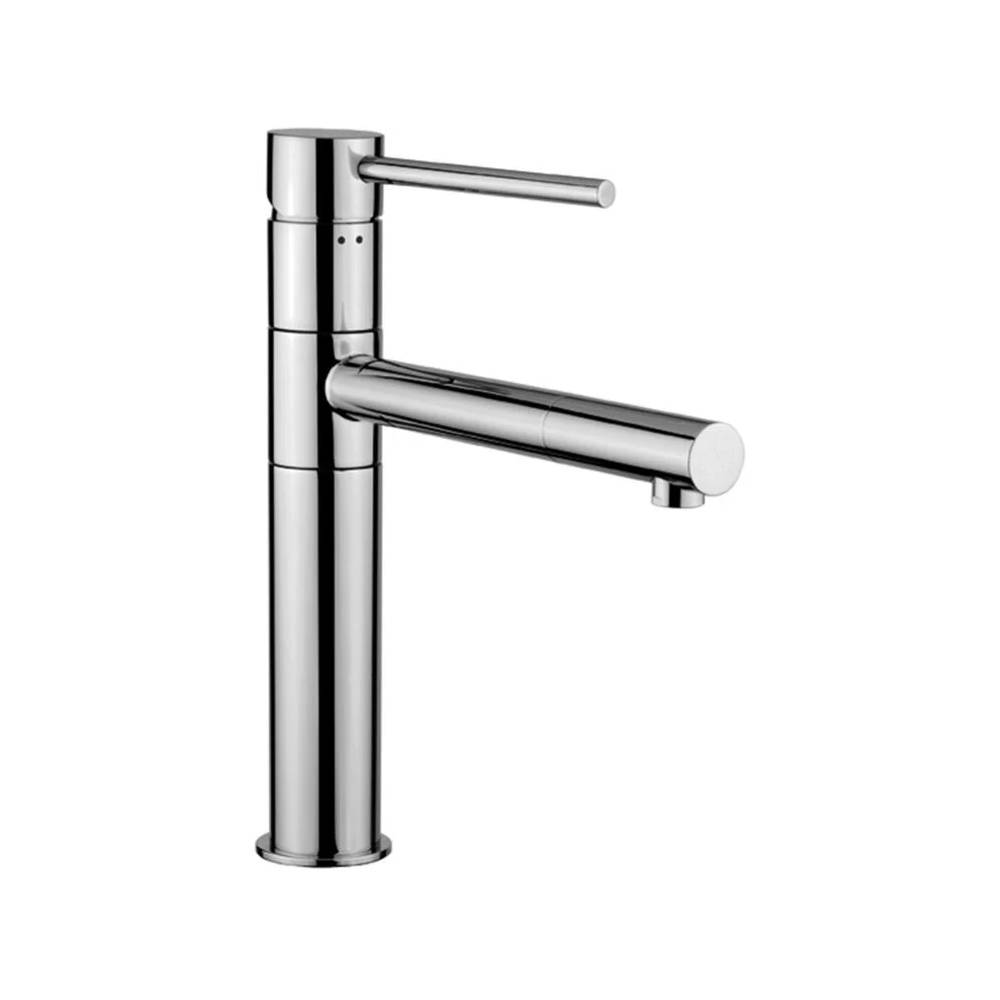 Miscelatore lavello alto monoforo con canna orientabile orizzontale serie Birillo modello BI188CR cromato Paffoni