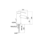 Miscelatore bidet ellittico senza scarico serie Berry modello BR131CR cromato Paffoni