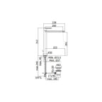 Miscelatore Lavabo alto prolungato con scarico click clak serie Candy modello CA081KCR cromato Paffoni