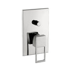 Miscelatore incasso doccia con piastra in metallo con deviatore serie Effe modello EF015CR/M cromato Paffoni