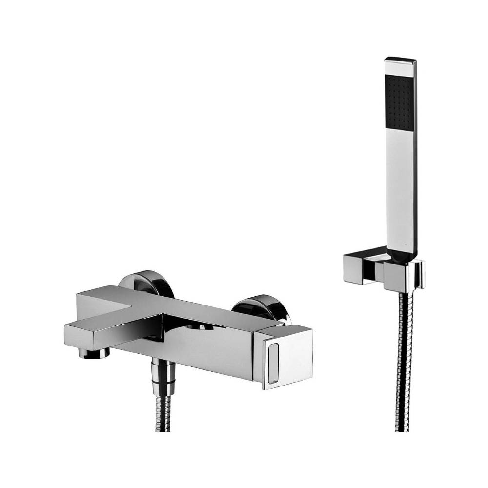 Miscelatore vasca con duplex e supporto fisso serie EFFE modello EF026CR cromato Paffoni