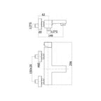 Miscelatore vasca con duplex e supporto fisso serie EFFE modello EF026CR cromato Paffoni
