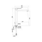 Miscelatore lavabo prolungato con scarico clic clac serie Effe modello EF081KCR cromato Paffoni