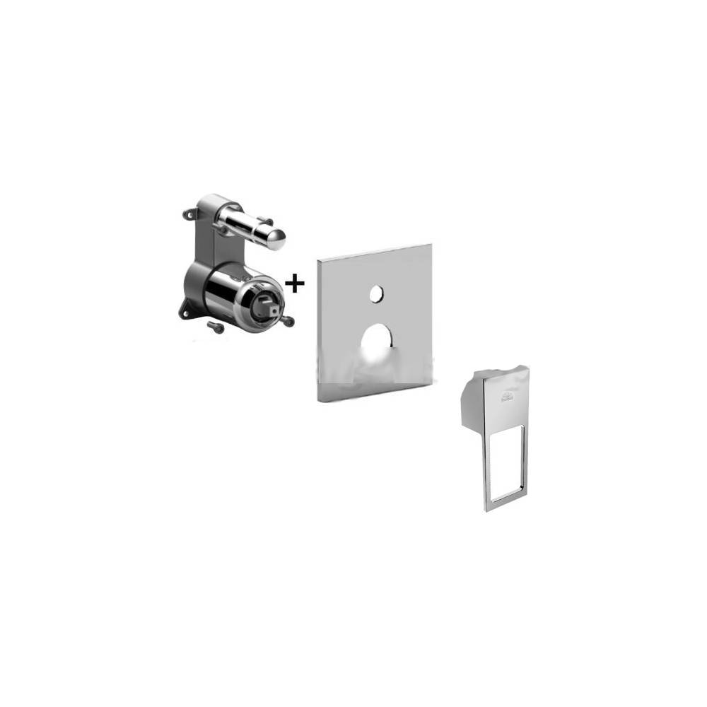 Miscelatore incasso doccia per PBOX 010 piastra ABS serie Effe modello EFBOX010CR cromato Paffoni