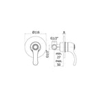 Miscelatore incasso doccia serie Flavia modello FA010BR bronzato Paffoni