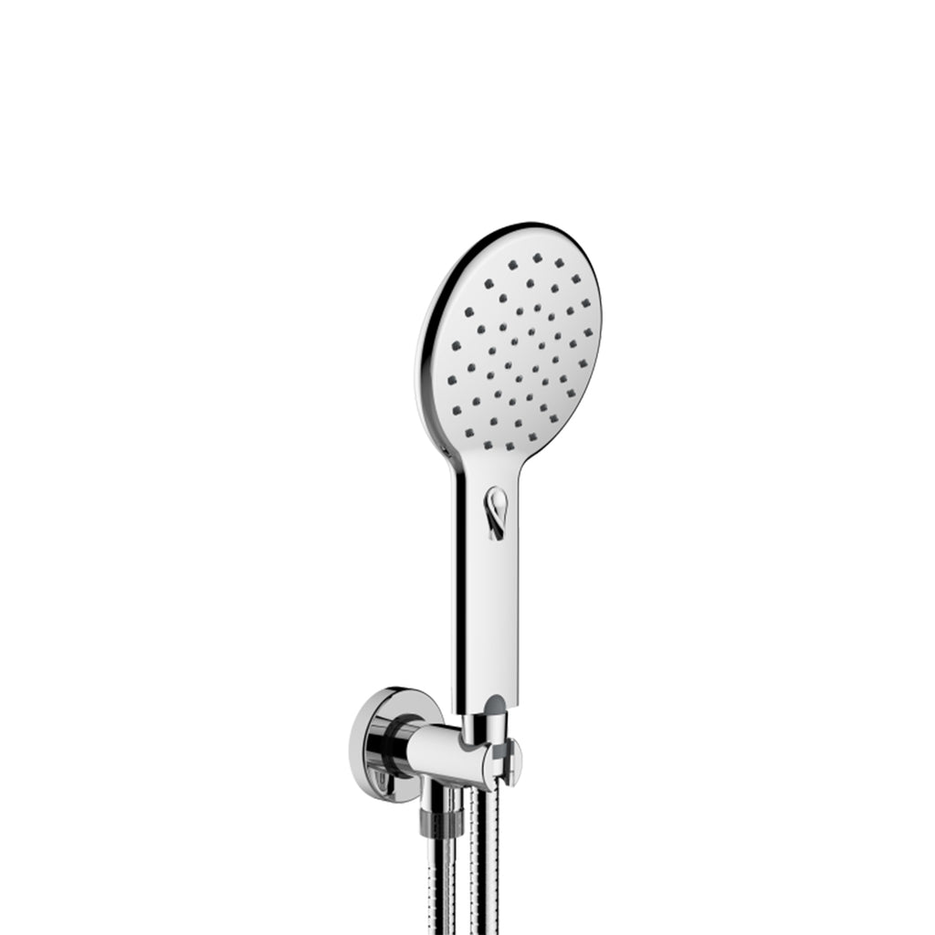 Bossini Kit supporto fisso con presa acqua - doccia AGUA-LIFE Ã˜ 120 mm con flessibile cm 150