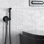 Set bidet incasso tondo Paffoni con miscelatore colore nero opaco