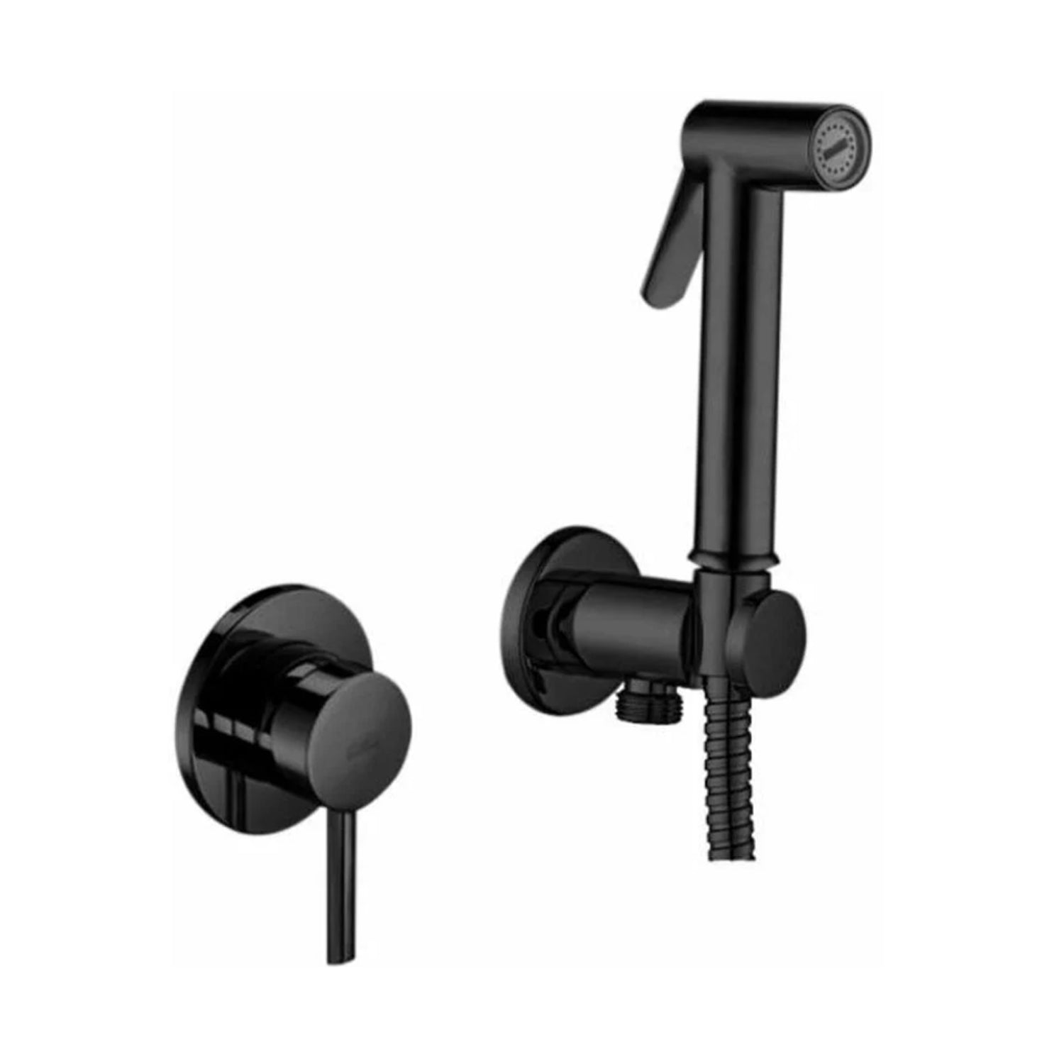 Set bidet incasso tondo Paffoni con miscelatore colore nero opaco