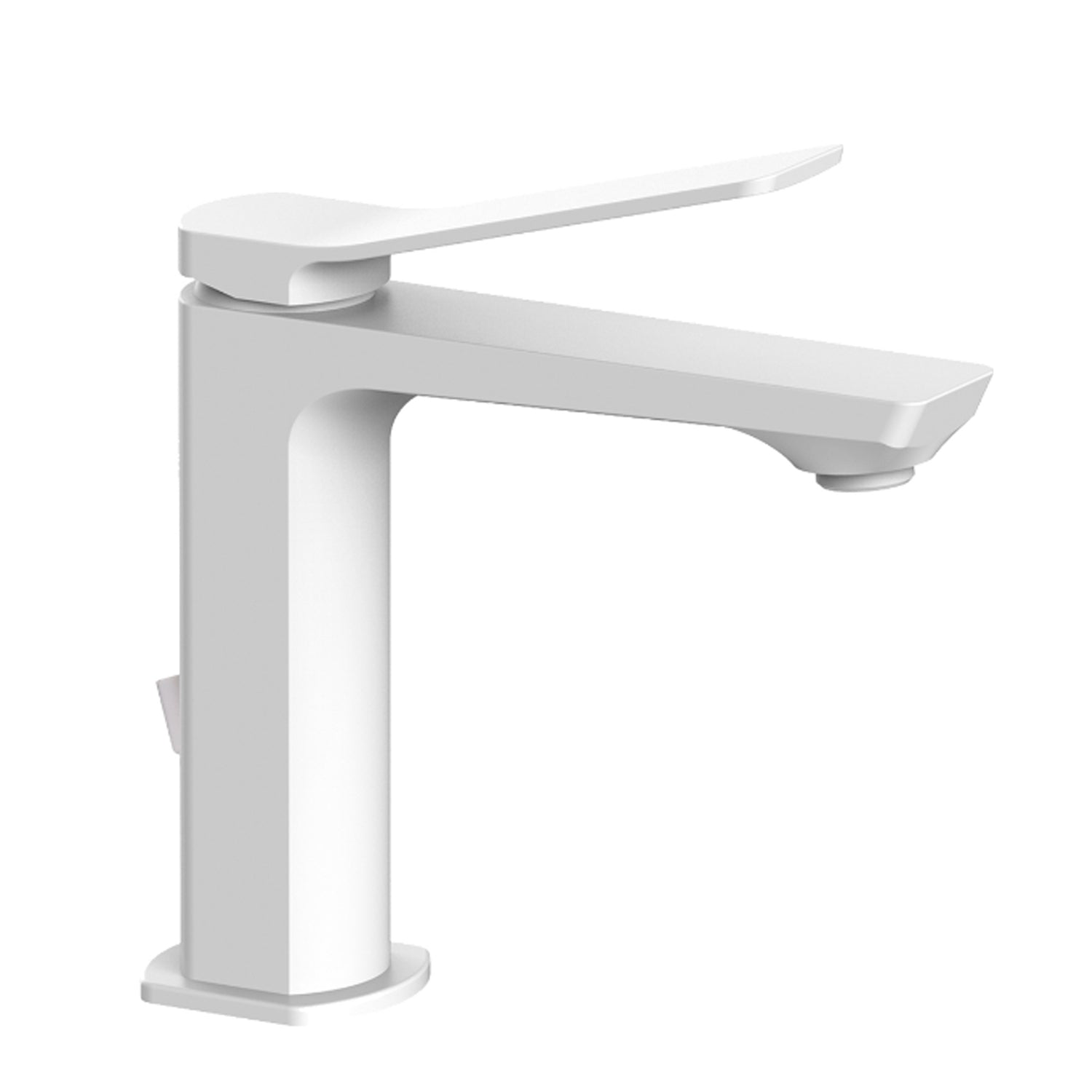 Miscelatore lavabo con scarico automatico Paffoni Tilt Bianco Opaco